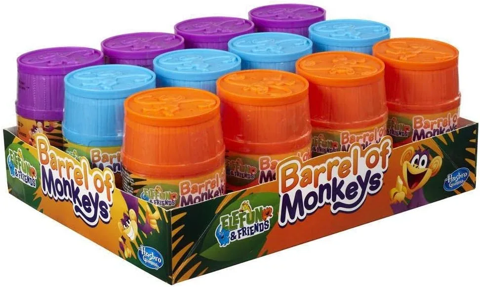 Hasbro Gaming Elefun and Friends Barrel of Monkeys Game - Colors May Vary
