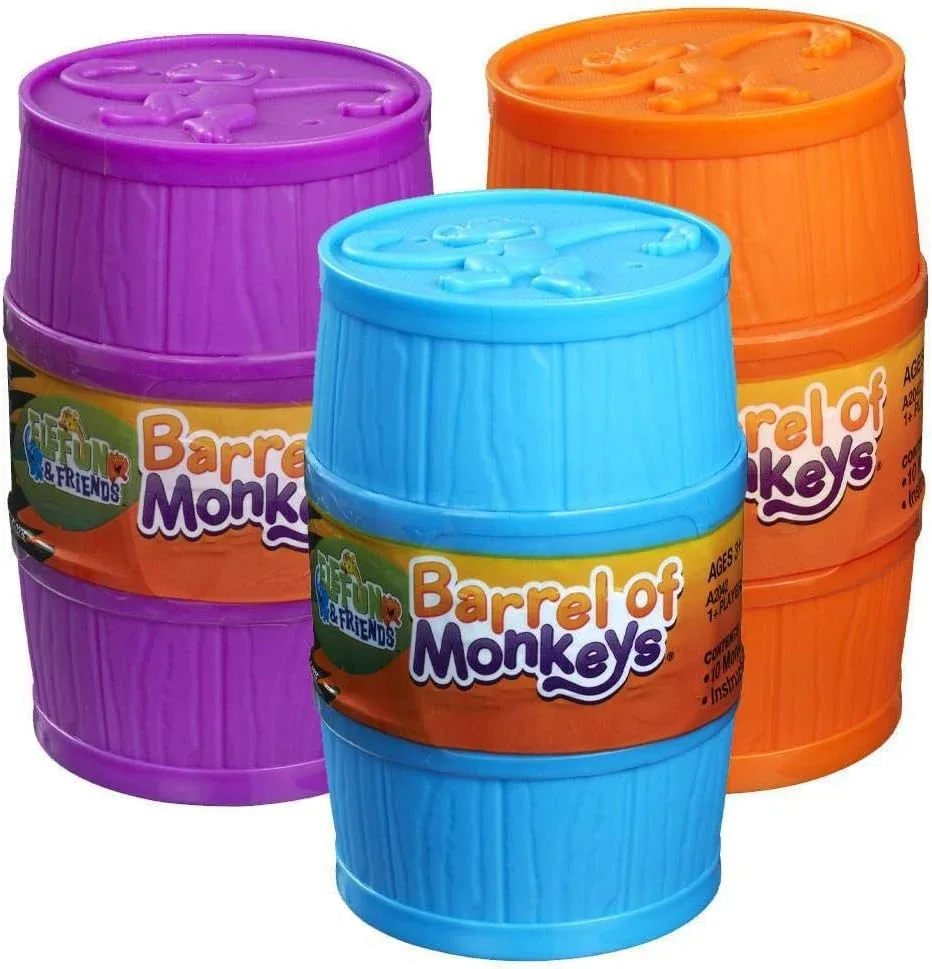 Hasbro Gaming Elefun and Friends Barrel of Monkeys Game - Colors May Vary