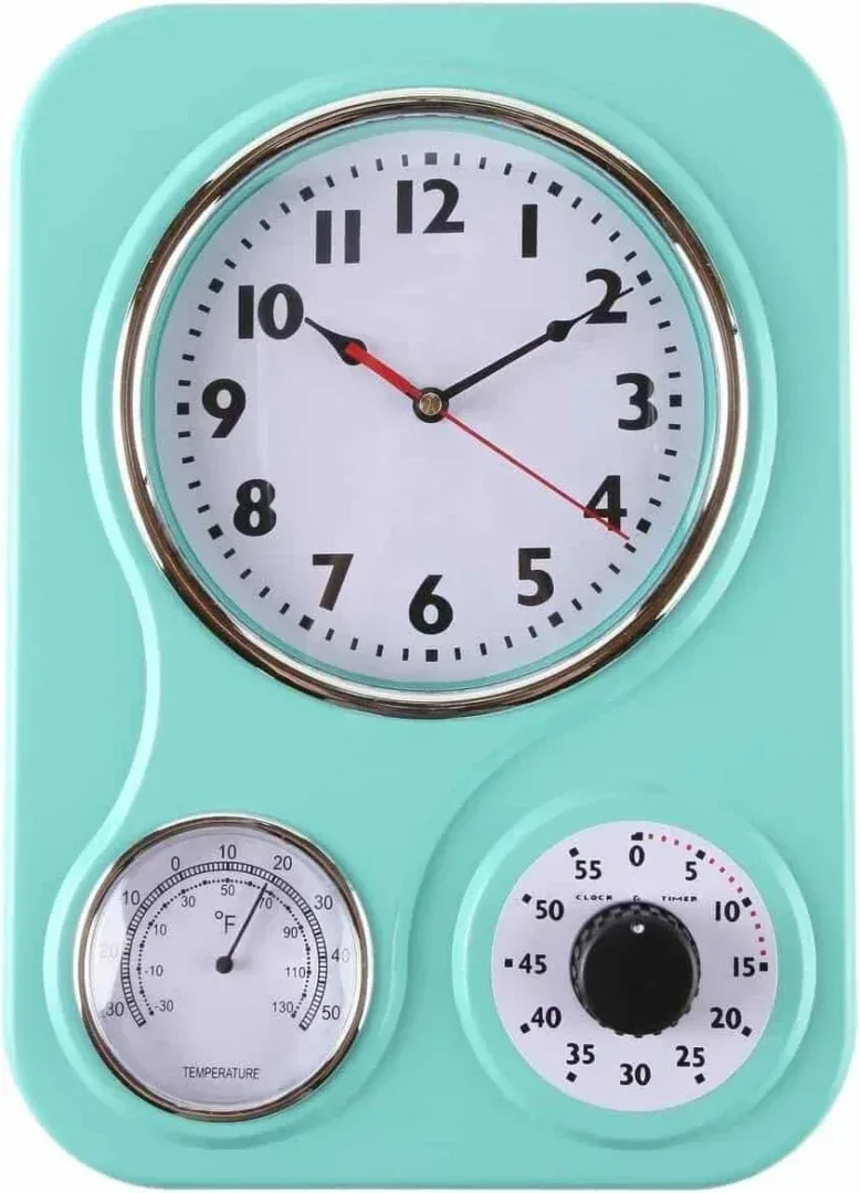 lily-s-home-retro-kitchen-wall-clock-review