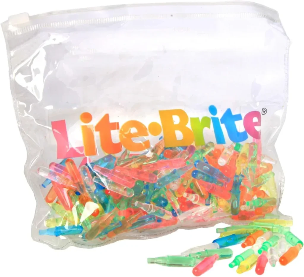 Lite-Brite Ultimate Value Retro Toy, 240 Pegs, 12 Seasonal Templates, Pouch, Gift for Girls and Boys, Ages 4, 5,6,7,8,9,10 Amazon Exclusive, Light up Creative Activity Toy, Educational Stem Learning