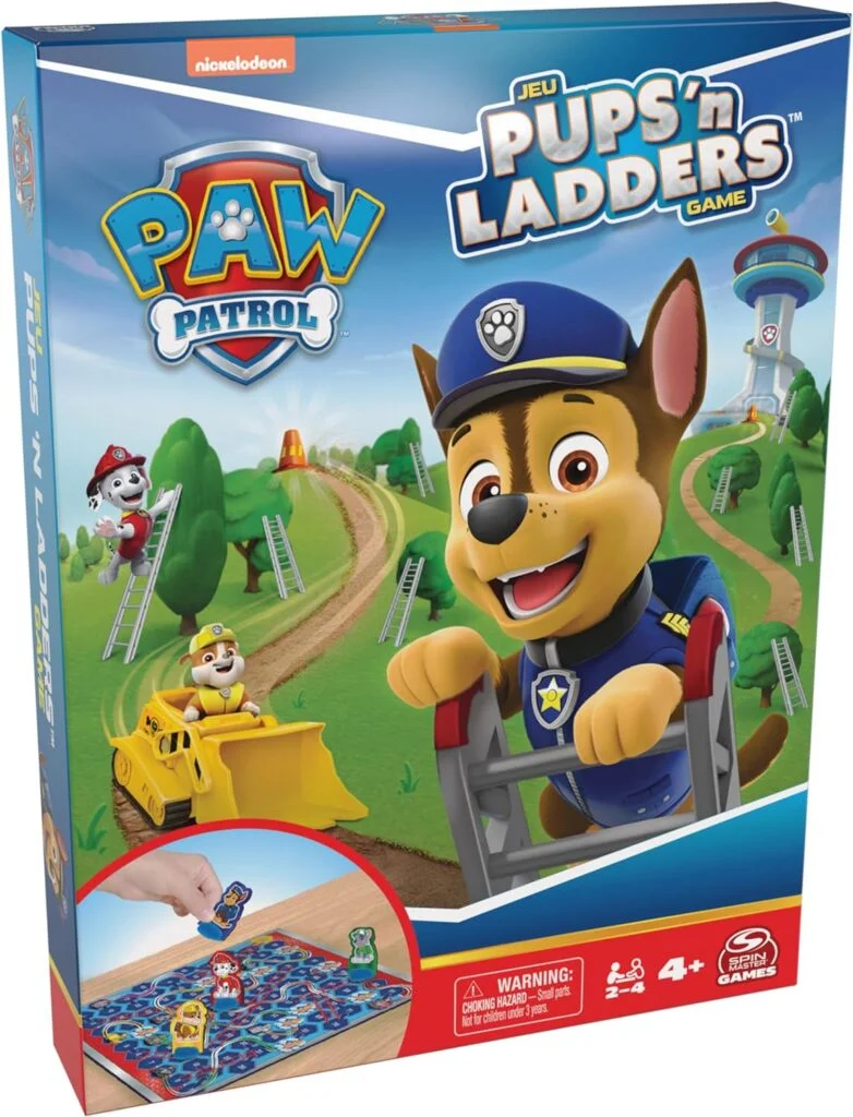 PAW Patrol Pups ‘N Ladders Game PAW Patrol Toys Toddler Toys Kids Toys Games for Girls Fun Games Family Games Kids Games, for Preschoolers Ages 4 and up