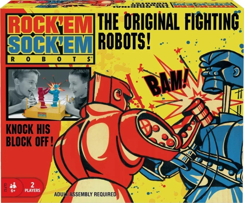 Rock Em Sock Em Robots: You Control The battle Of The Robots In A Boxing Ring!