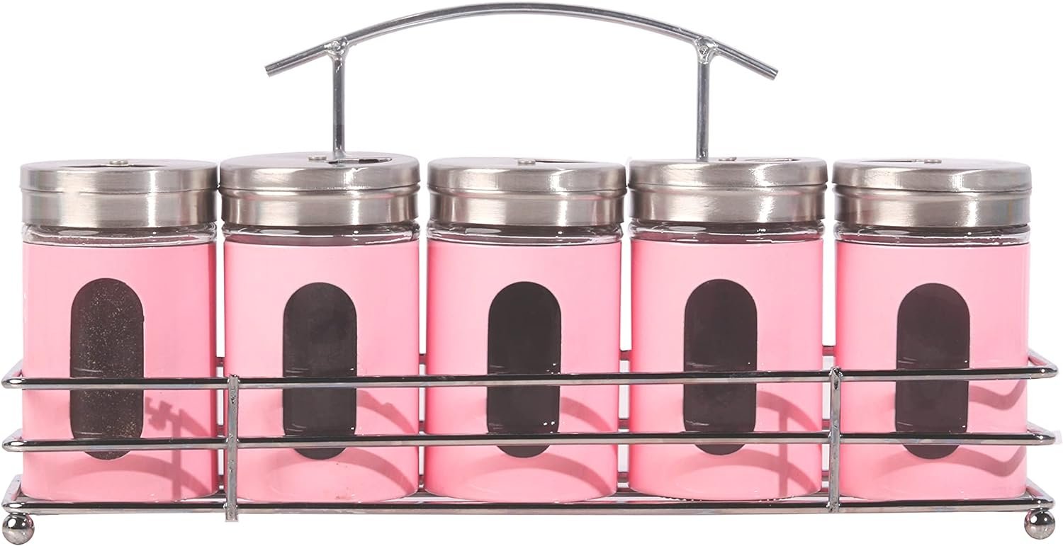 Spice Rack Retro Glass Spice Jars Review