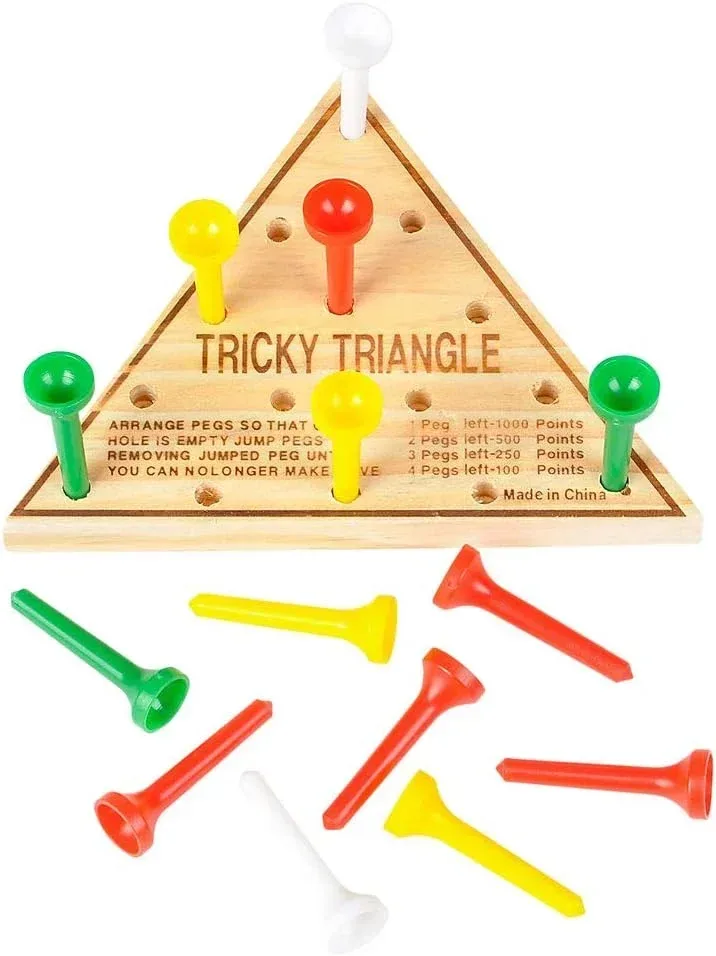 U.S. Toy Tricky Triangle Game - Travel Games, Assorted, MU845
