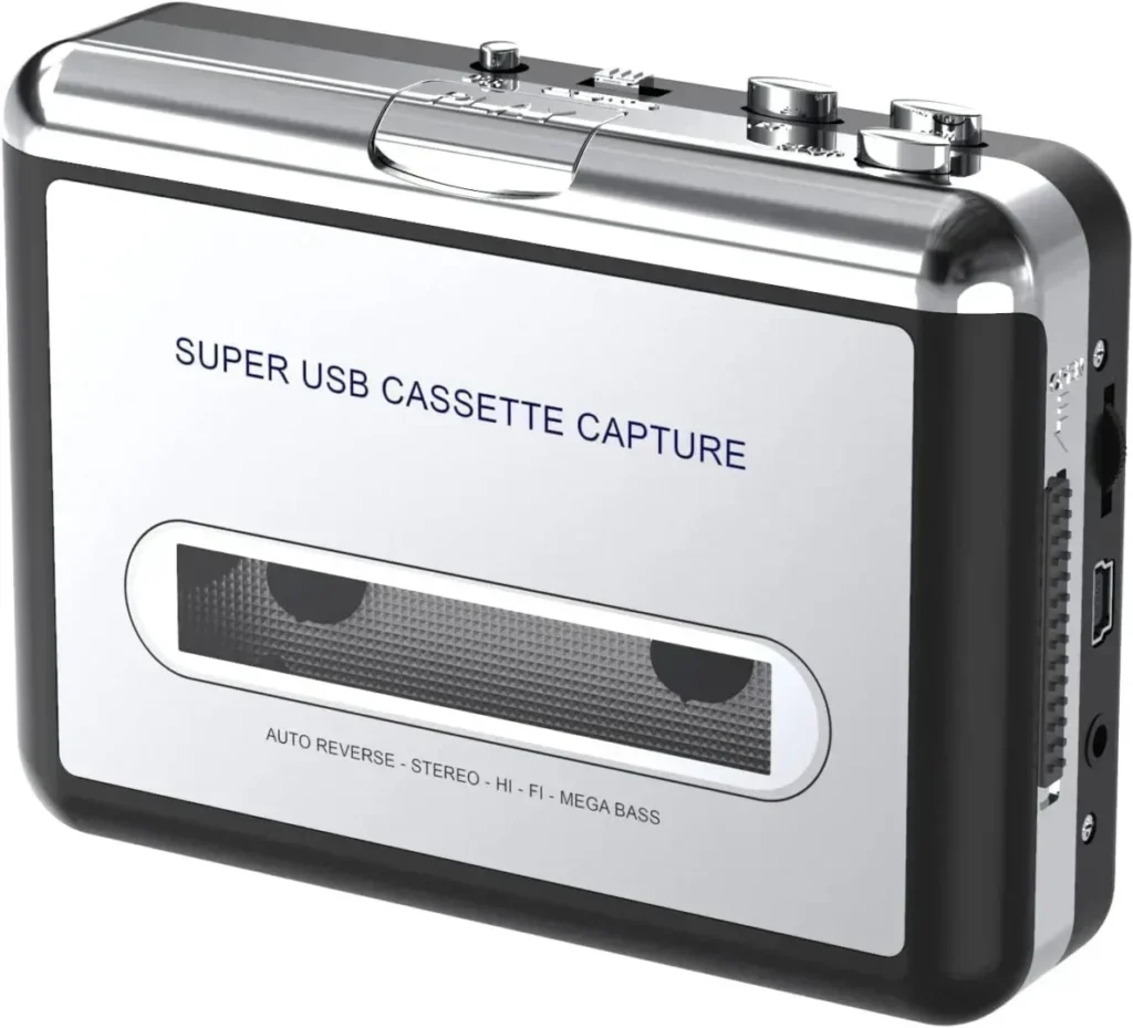Walkman Cassette Player,Retro Cassettes Tape to MP3 CD Converter, Portable USB Casete Capture Stereo Audio Music Player Compatible with Laptop/PC Computer,Convert Cassette to Digital
