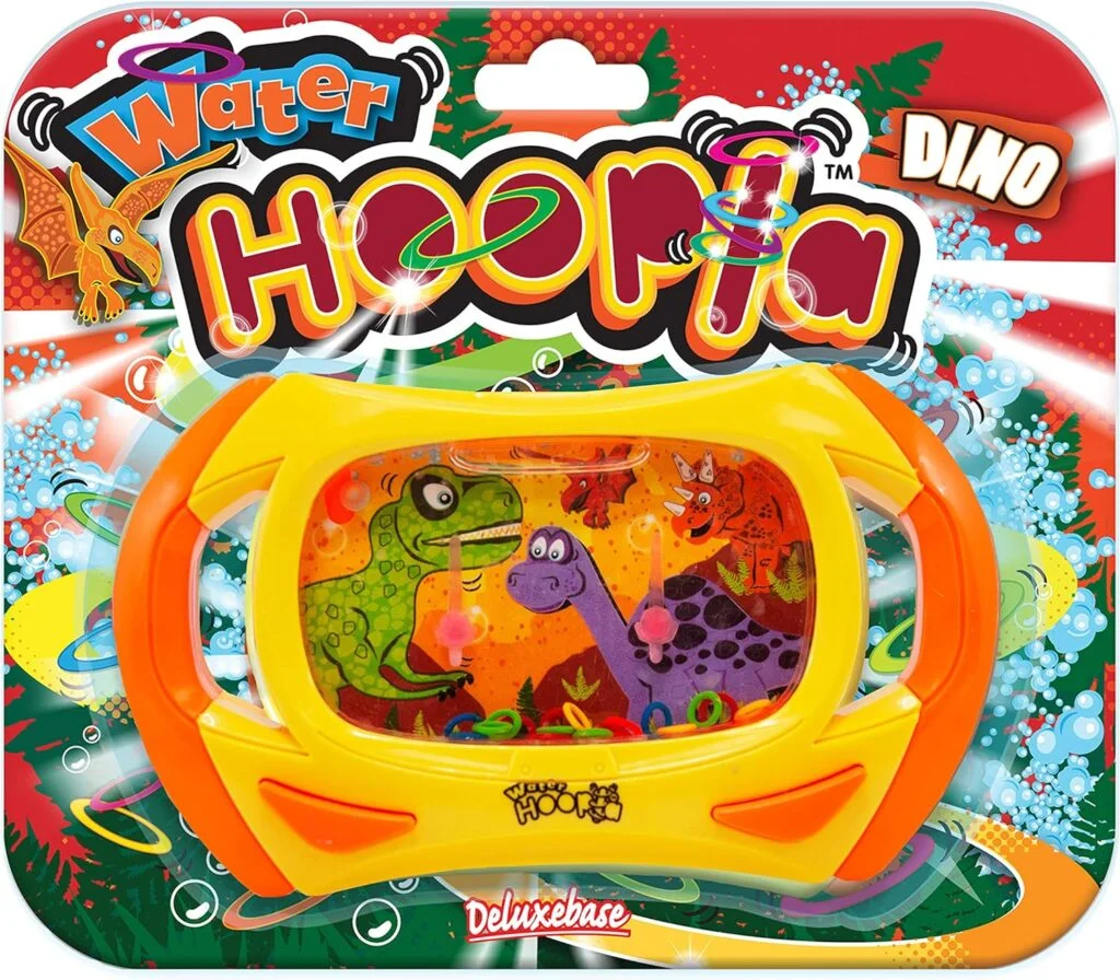 Water Hoopla - Dinosaur from Deluxebase. Jurassic Retro Toys Water Handheld Game. Ring toss hand held mini arcade games for kids and adults