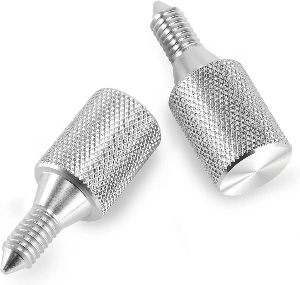 Attachment Thumb Screw for Kitchenaid  Whirlpool Stand Mixers, Longer Hub Knob Screw Accessory Replacement x 2Pcs, Silver