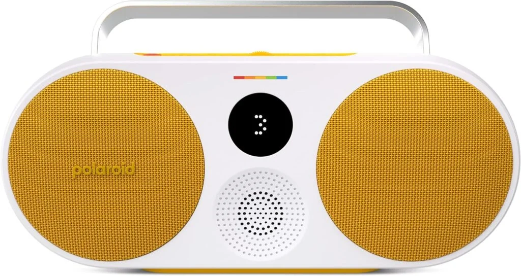 Polaroid P3 Music Player (Yellow) - Retro-Futuristic Boombox Wireless Bluetooth Speaker Rechargeable with Dual Stereo Pairing