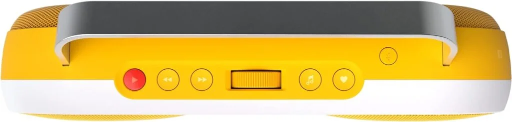 Polaroid P3 Music Player (Yellow) - Retro-Futuristic Boombox Wireless Bluetooth Speaker Rechargeable with Dual Stereo Pairing